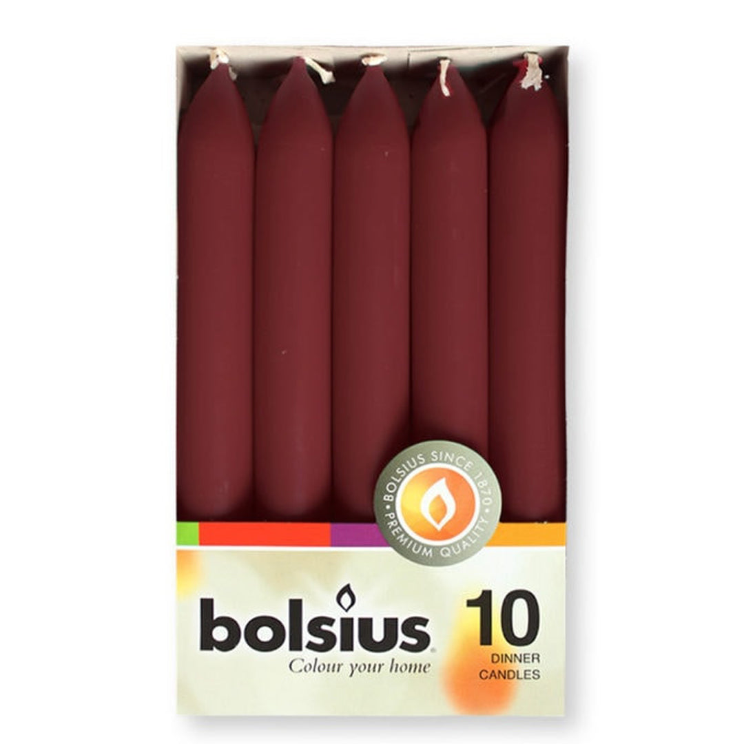 Vela Cónica 170x20mm Pack.10 Bordeaux 7h