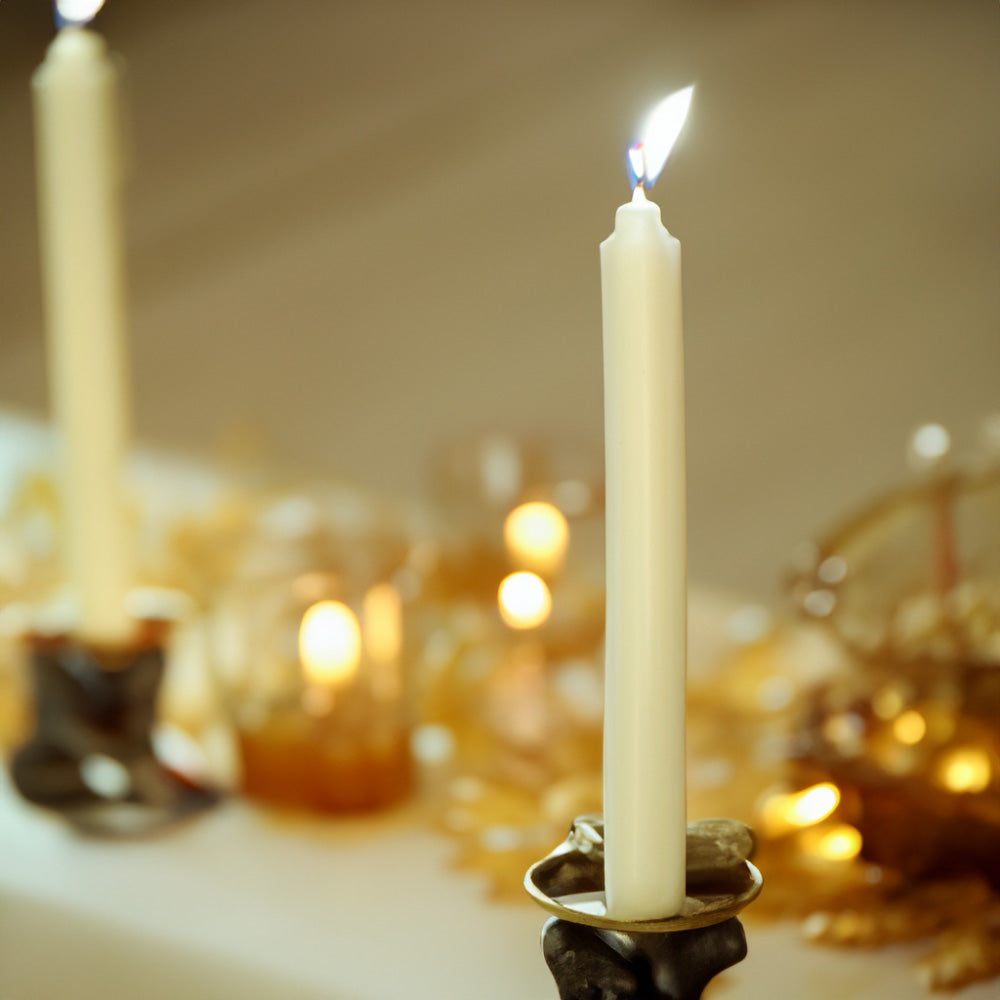 Vela Cónica Essentials 230x20mm Pack.8 Pérola Suave 8h