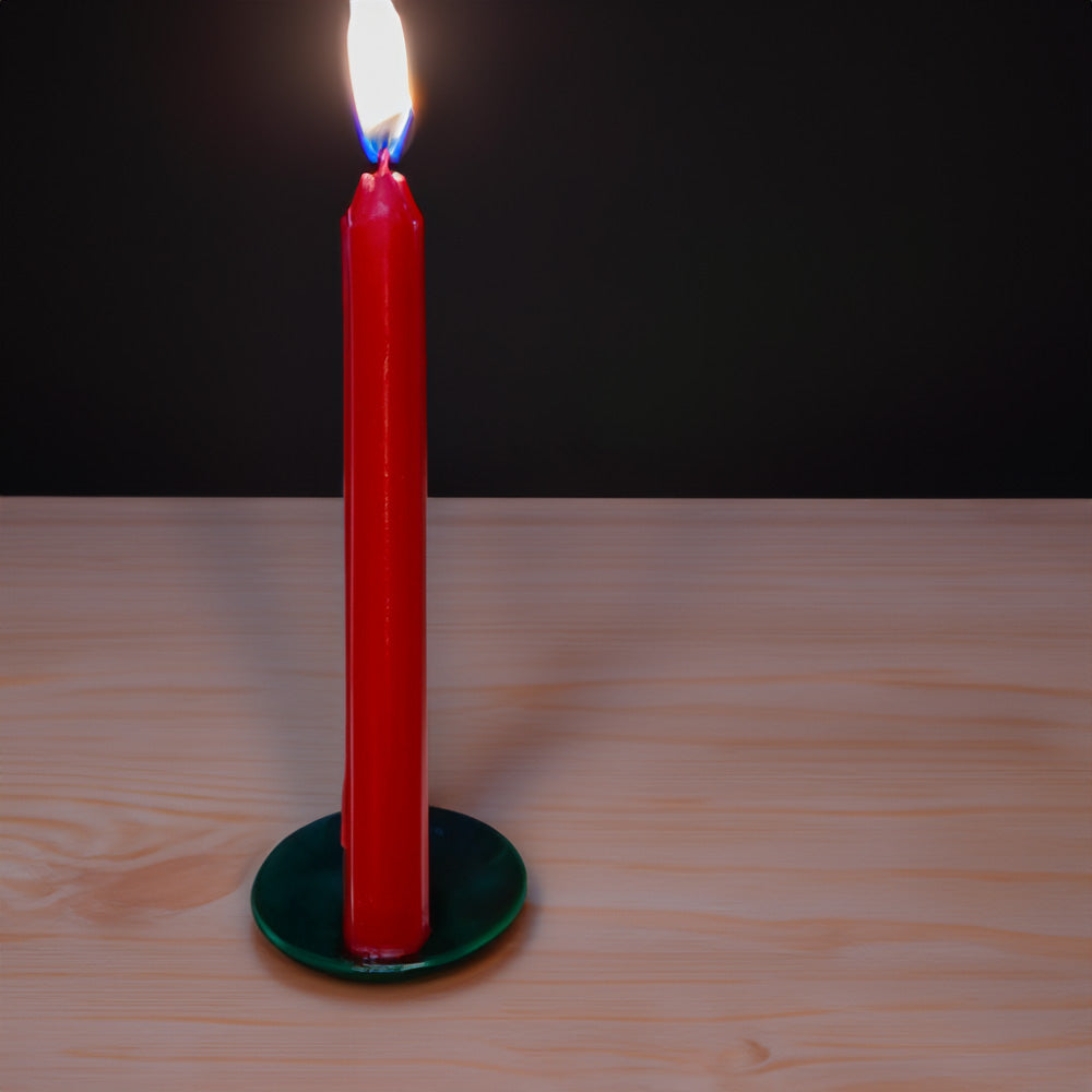 Vela Cónica Essentials 230x20mm Pack.8 Vermelho Delicado 8h