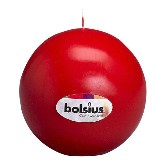 Vela Bola 70mm Vermelha 16h