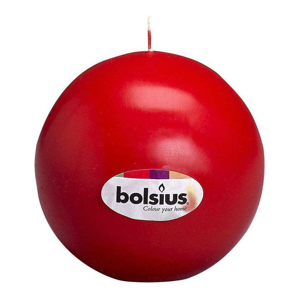 Vela Bola 70mm Vermelha 16h