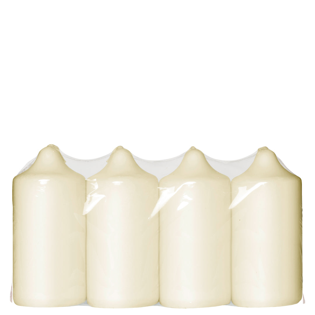 Vela Pilar 118x56mm Pack.4 Marfim