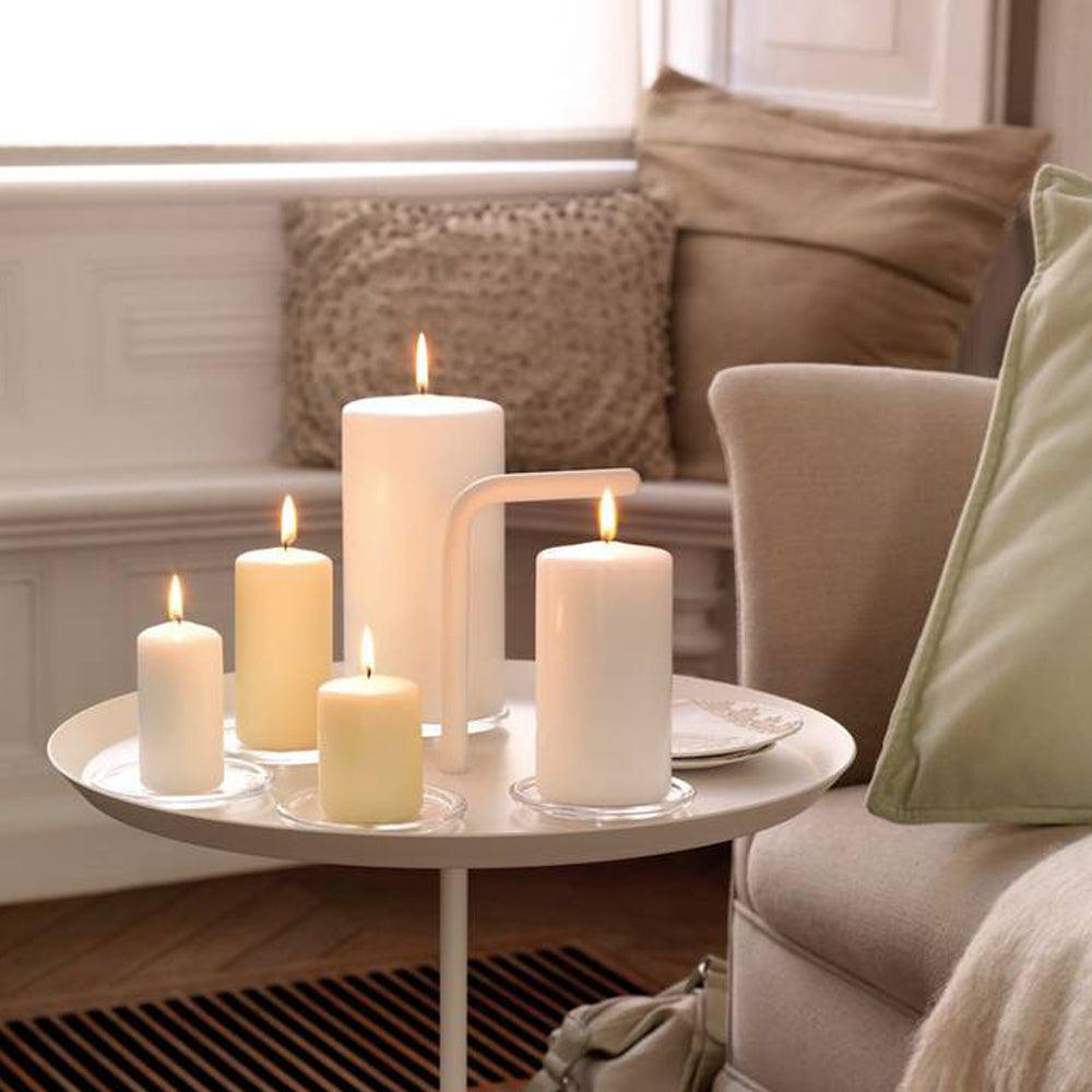 Vela Pilar 100x48mm Pack.4 Marfim 20h