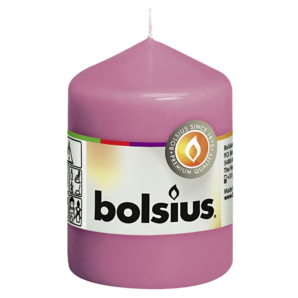 Vela Pilar 80X58mm Rosa 17h