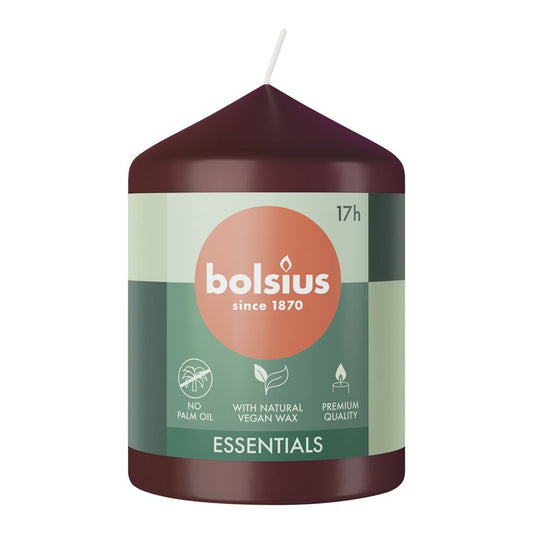 Vela Pilar Essentials 80X58mm Vermelha Veludo 17h