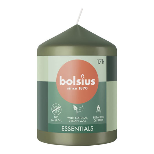 Vela Pilar Essentials 80X58mm Verde Seco 17h