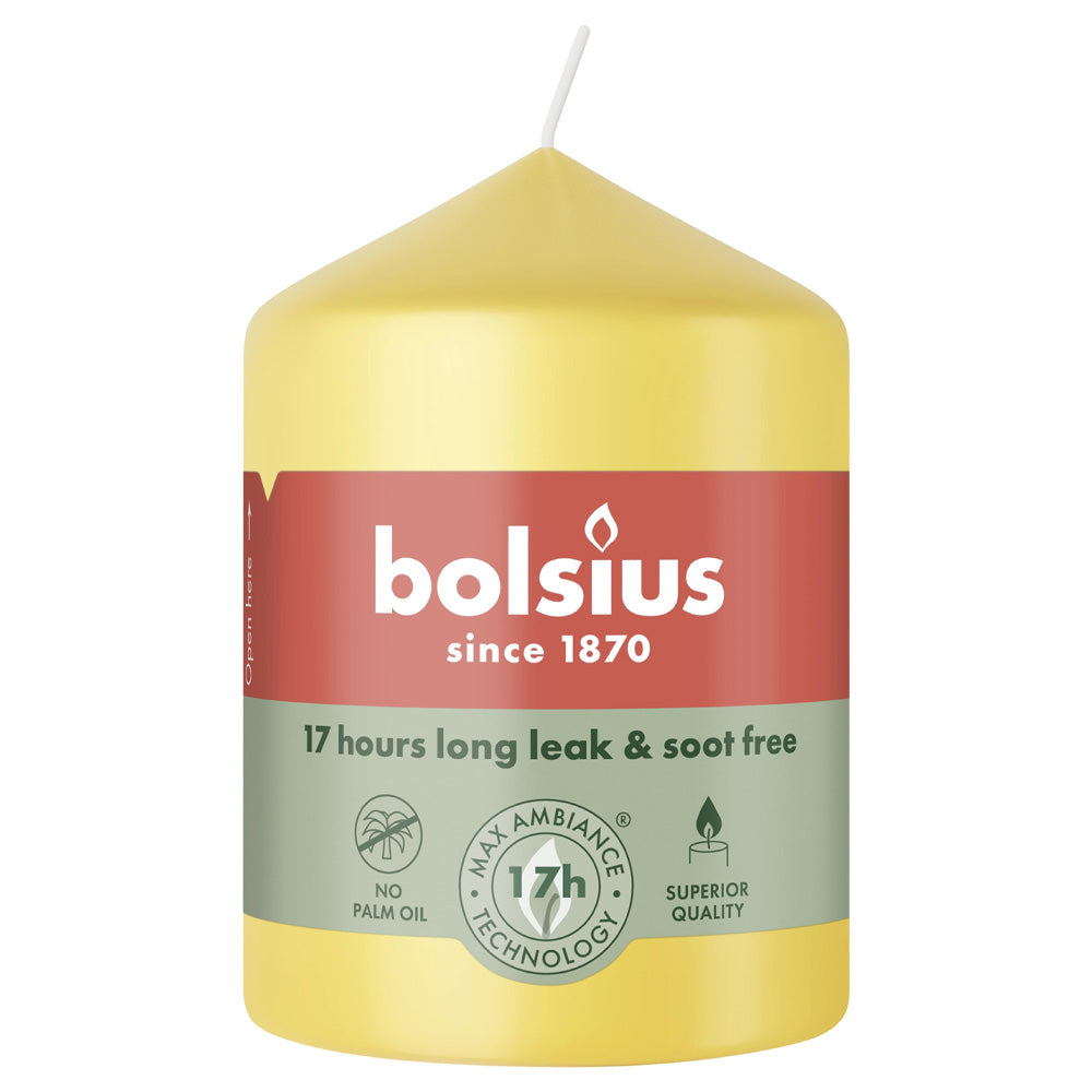 Vela Pilar 80X58mm Amarelo Sol 17h