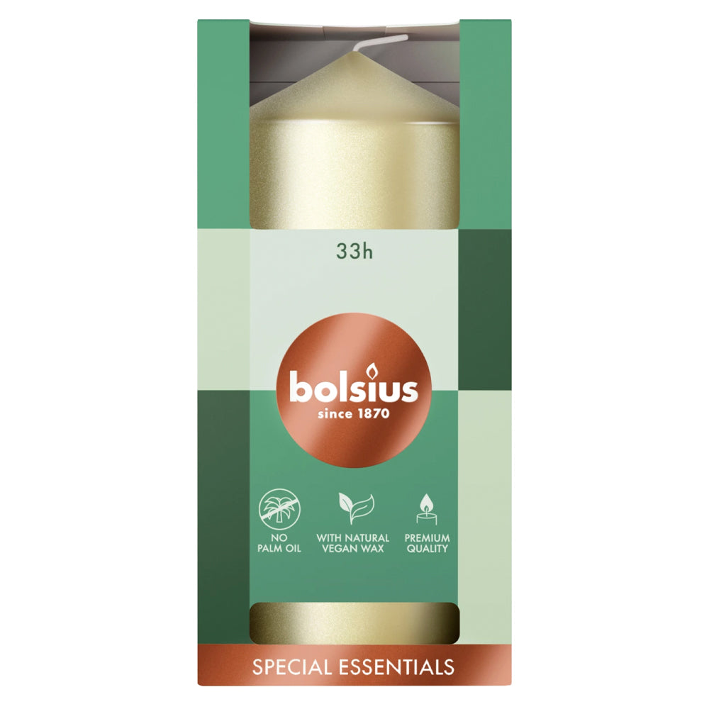 Vela Pilar Essentials 120X58mm Dourado Suave 33h