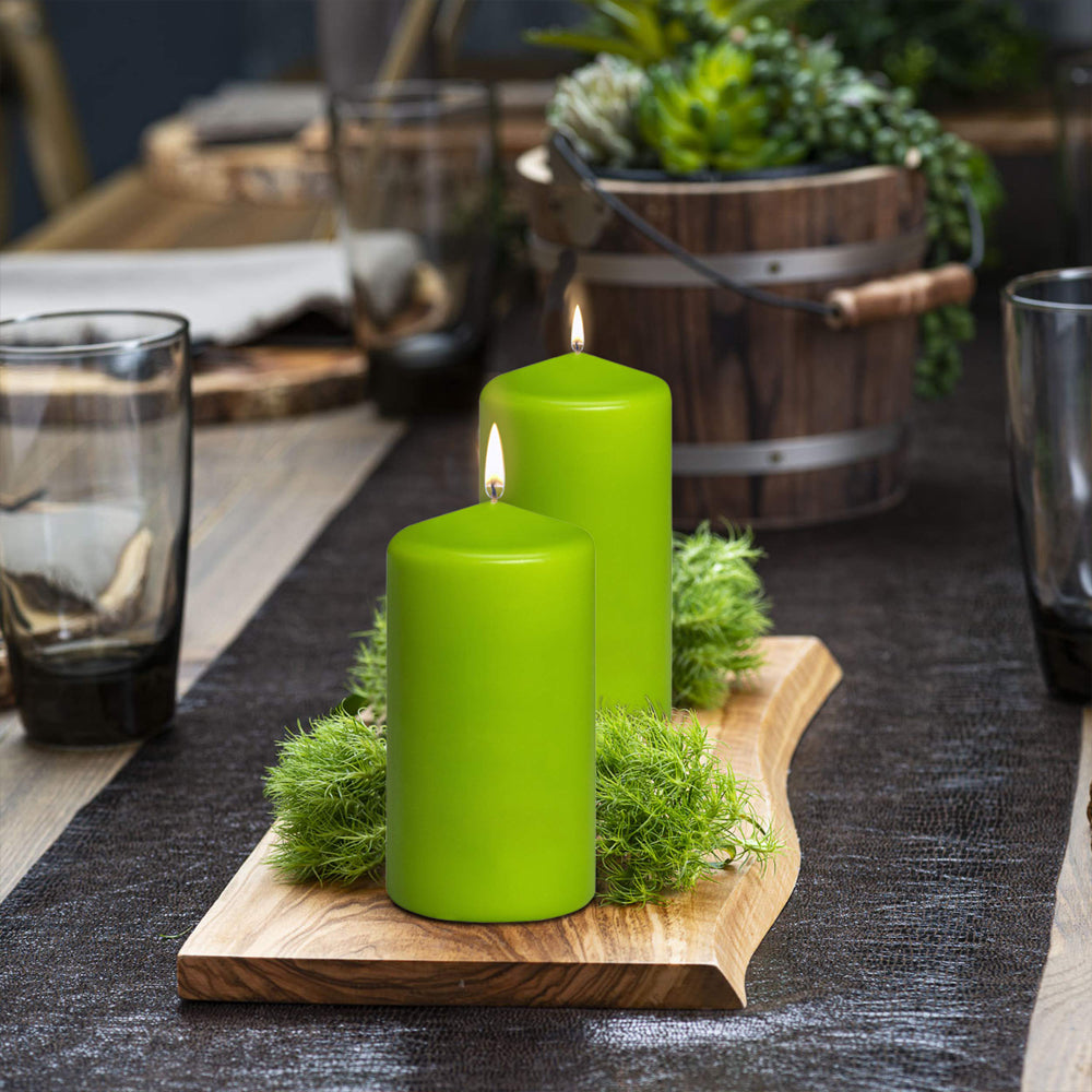 Vela Pilar 120x58mm Verde 33h