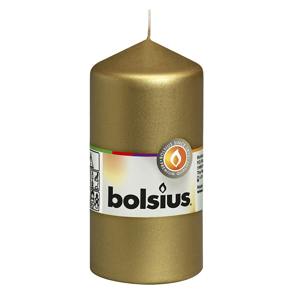 Vela Pilar 120x58mm Dourada 33h