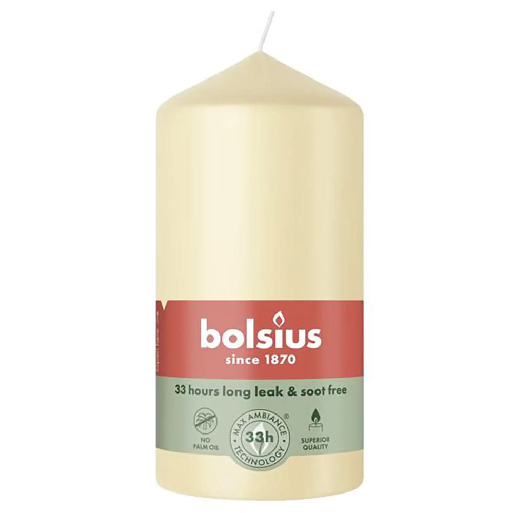 Vela Pilar 120x58mm Bege 33h