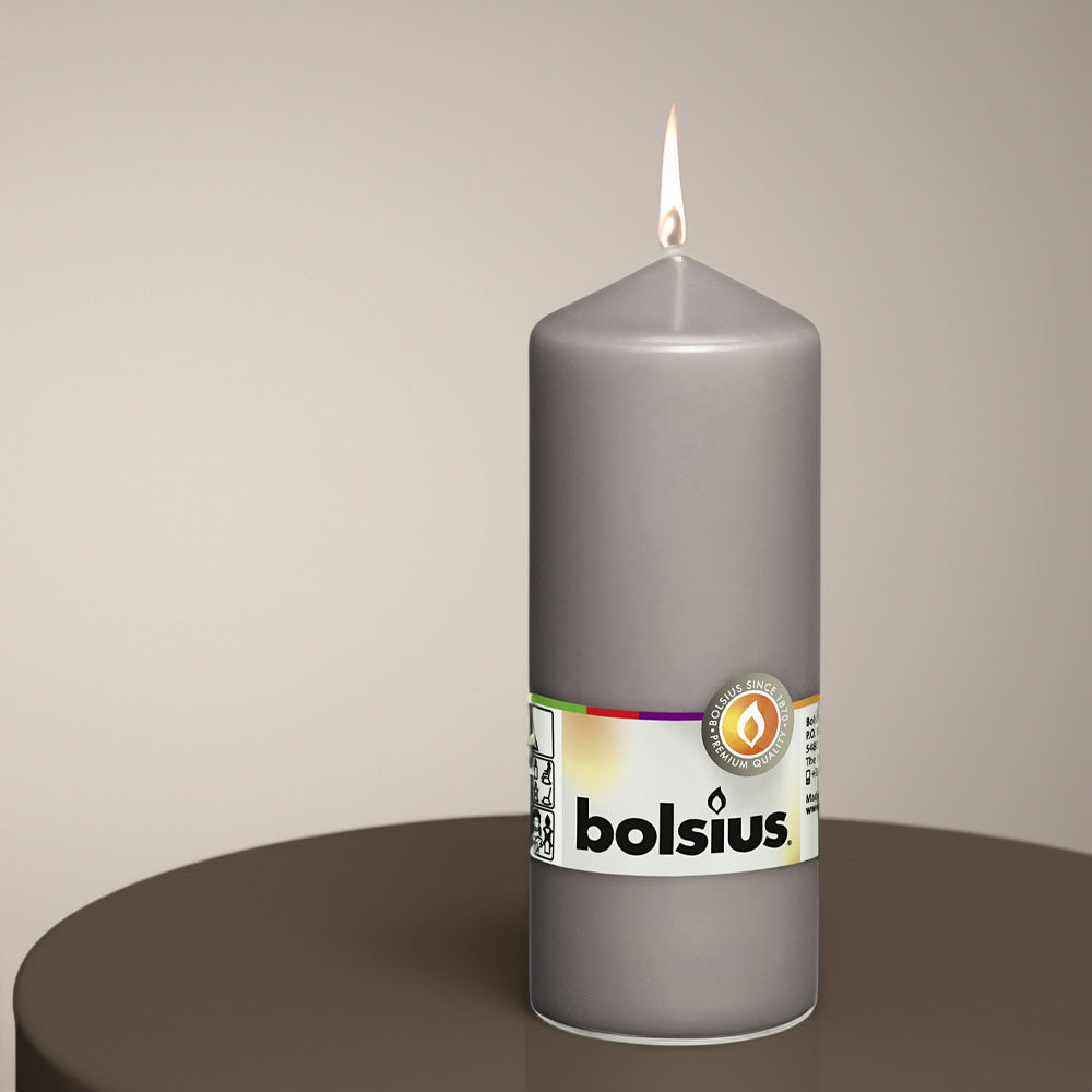 Vela Pilar 150x58mm Cinza 42h