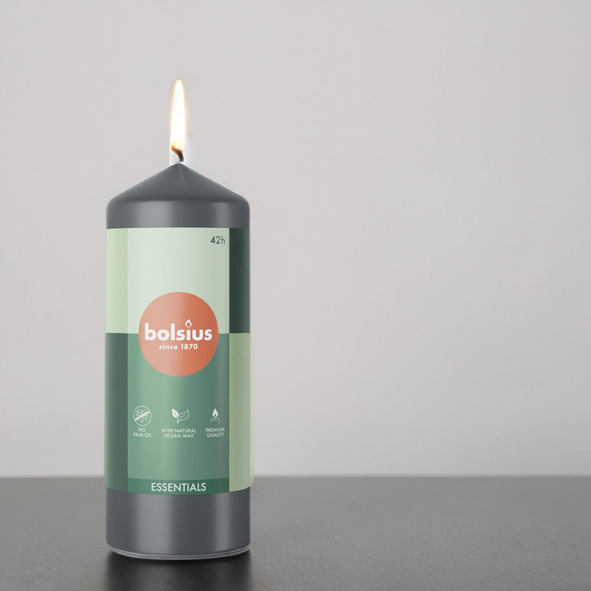 Vela Pilar Essentials 150X58mm Cinza Tempestuoso 42h