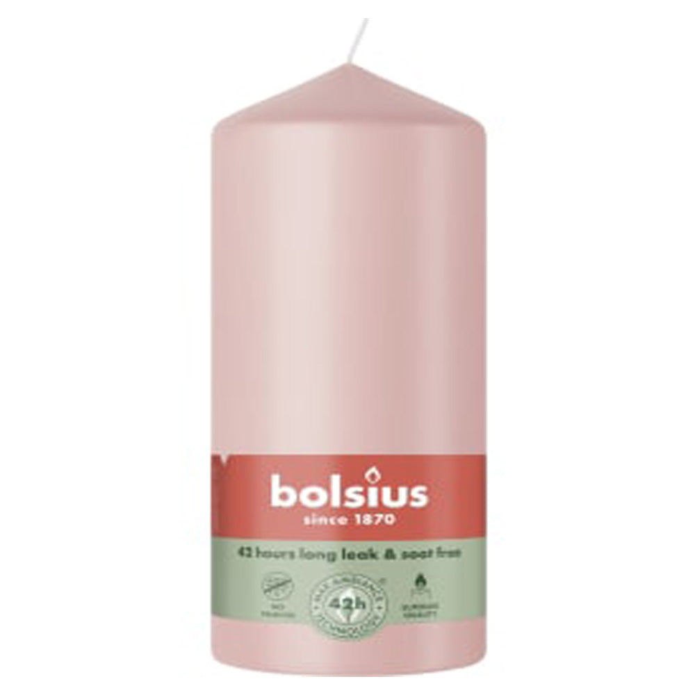 Vela Pilar 150x58mm Rosa Nublado 42h