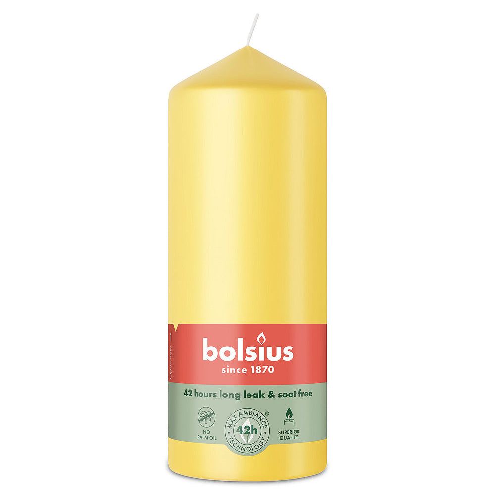 Vela Pilar 150x58mm Amarelo Sol 42h