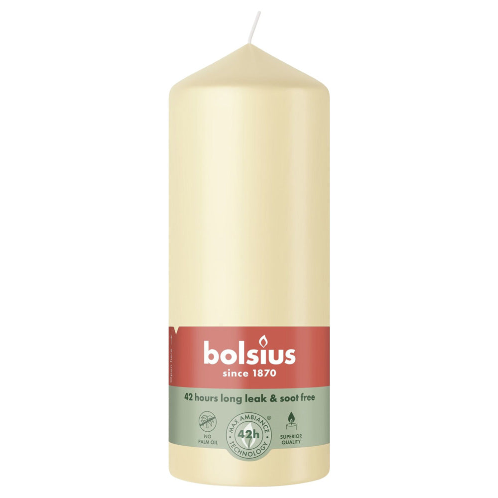 Vela Pilar 150x58mm Bege 42h