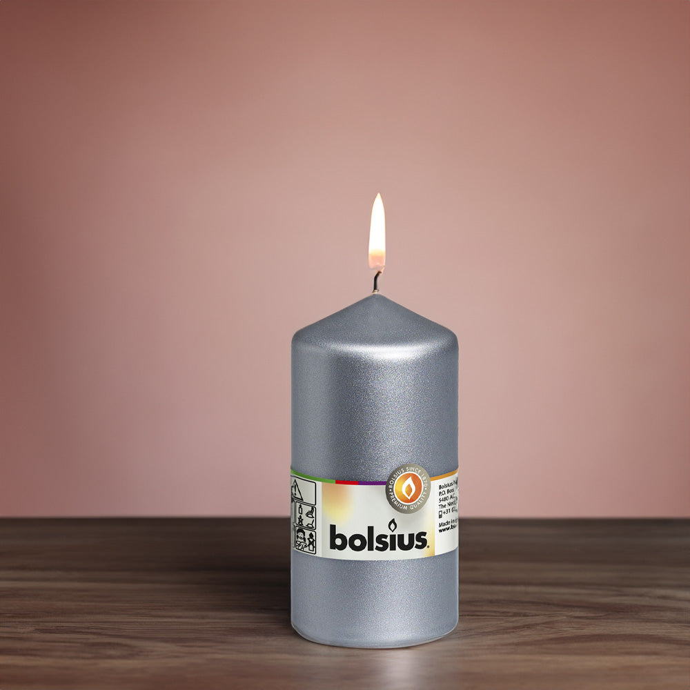 Vela Pilar 130x68mm Prateada 43h