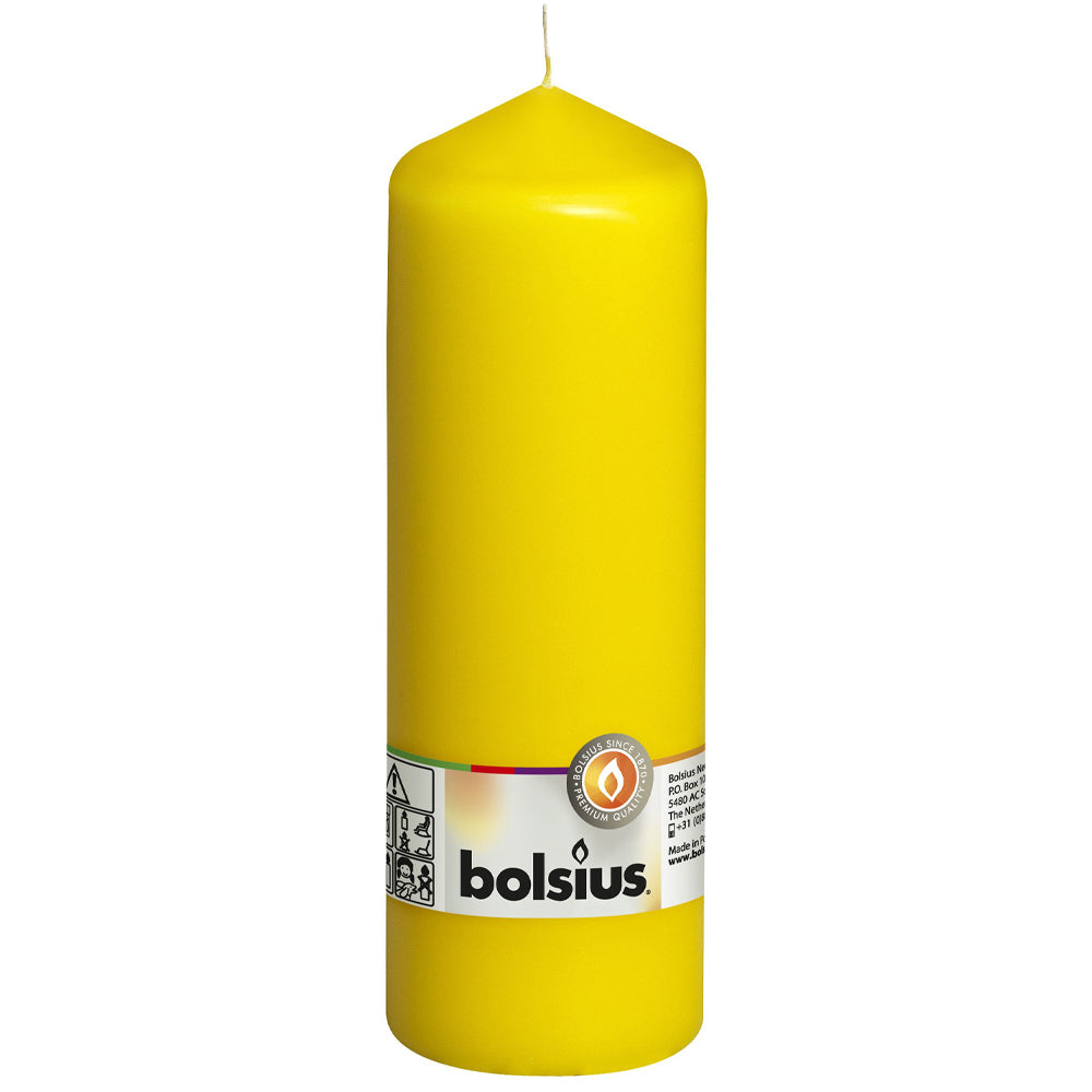 Vela Pilar 200x68mm Amarela 78h