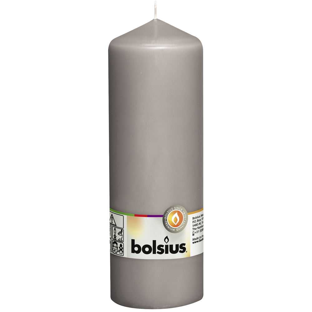 Vela Pilar 200x68mm Cinza 78h