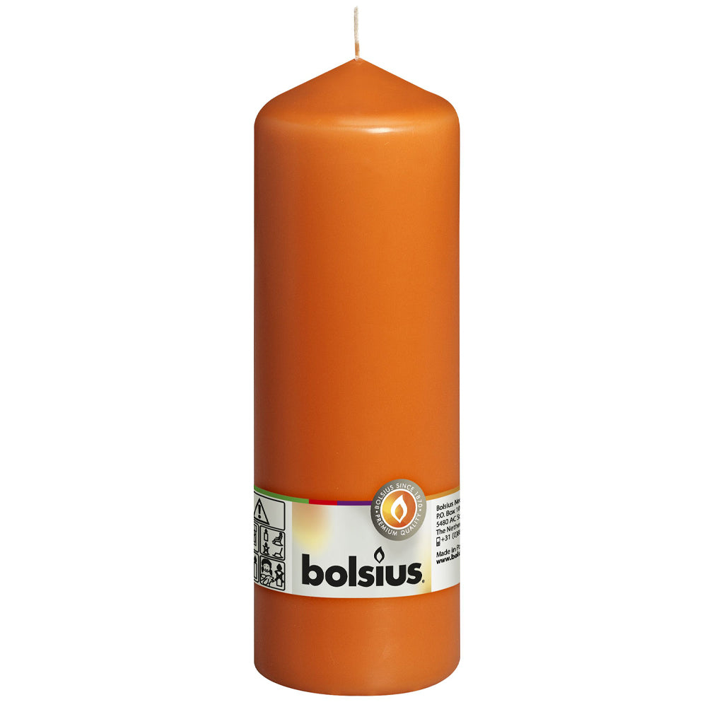 Vela Pilar 200x68mm Laranja 78h