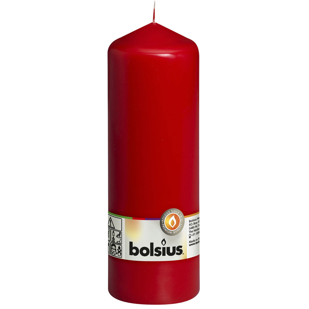 Vela Pilar 200x68mm Vermelha 78h