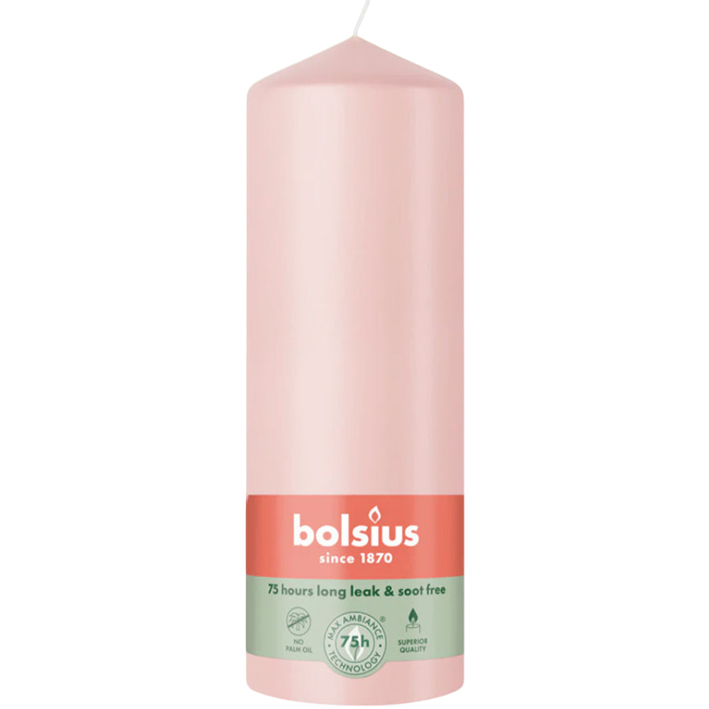 Vela Pilar 200x68mm Rosa 75h