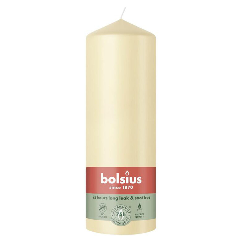 Vela Pilar 200x68mm Bege 75h