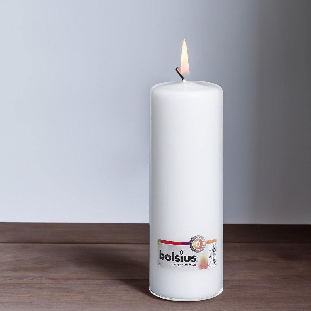 Vela Pilar 250x78mm Branca 125h