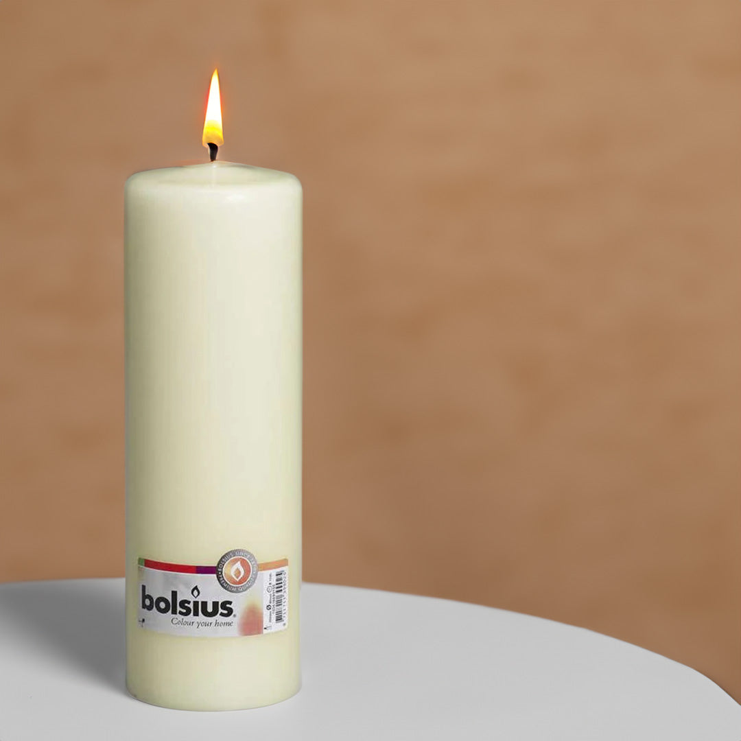Vela Pilar 250x78mm Marfim 125h