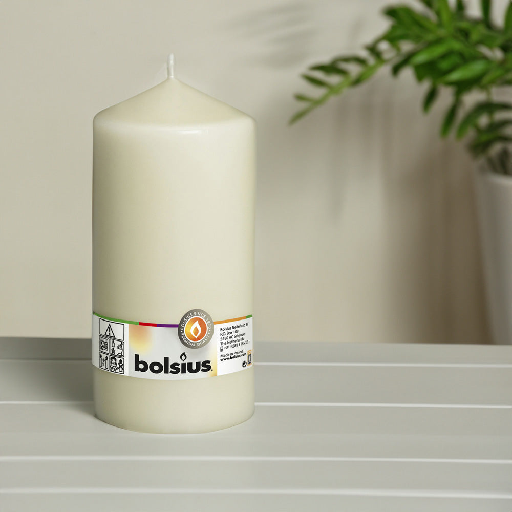 Vela Pilar 200x98mm Marfim 120h