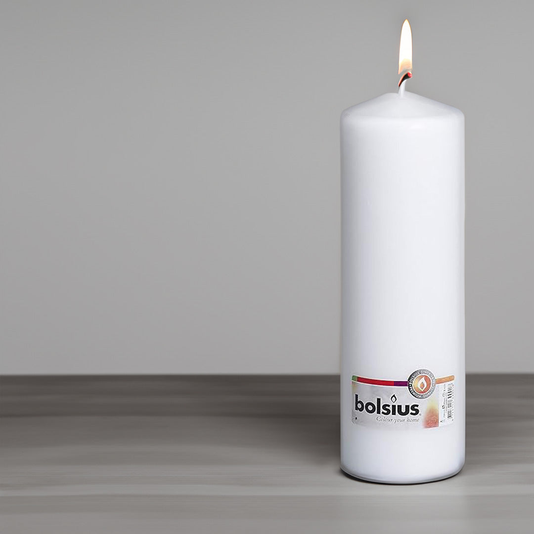 Vela Pilar 300x98mm Branca 200h