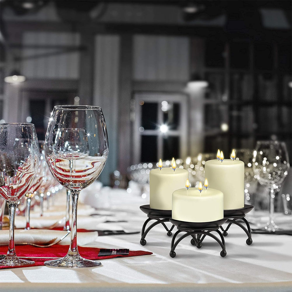 Vela Pilar Mammoth 200x150mm 3 Pavios Marfim 100h