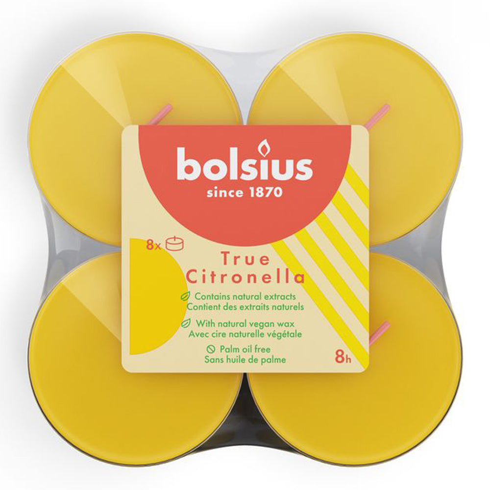 Vela Maxi Tealight Pack.8 Aromática Citronella 8h