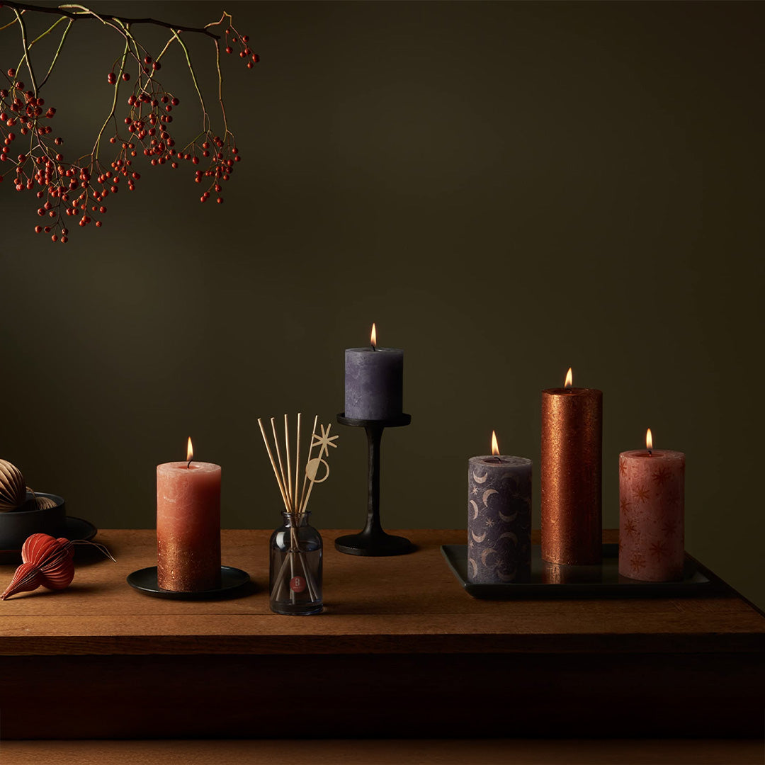 Pack Natal Bolsius Floresta Secreta - Velas Rústicas e Fragância Floral