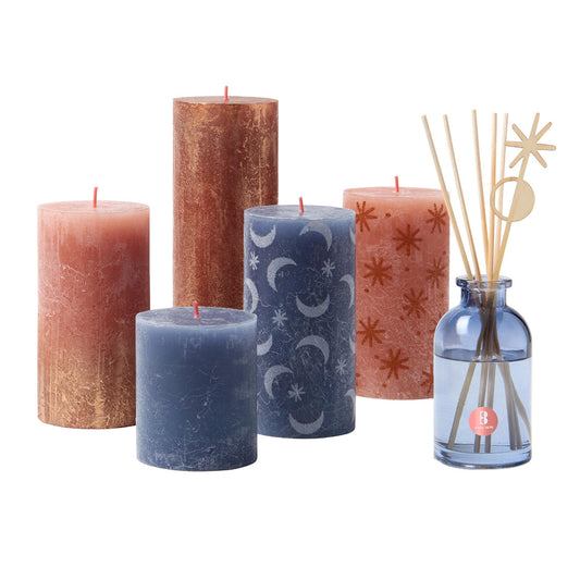 Pack Natal Bolsius Floresta Secreta - Velas Rústicas e Fragância Floral