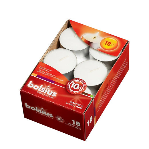 Vela Maxi Tealight Tabuleiro Pack.18 10h