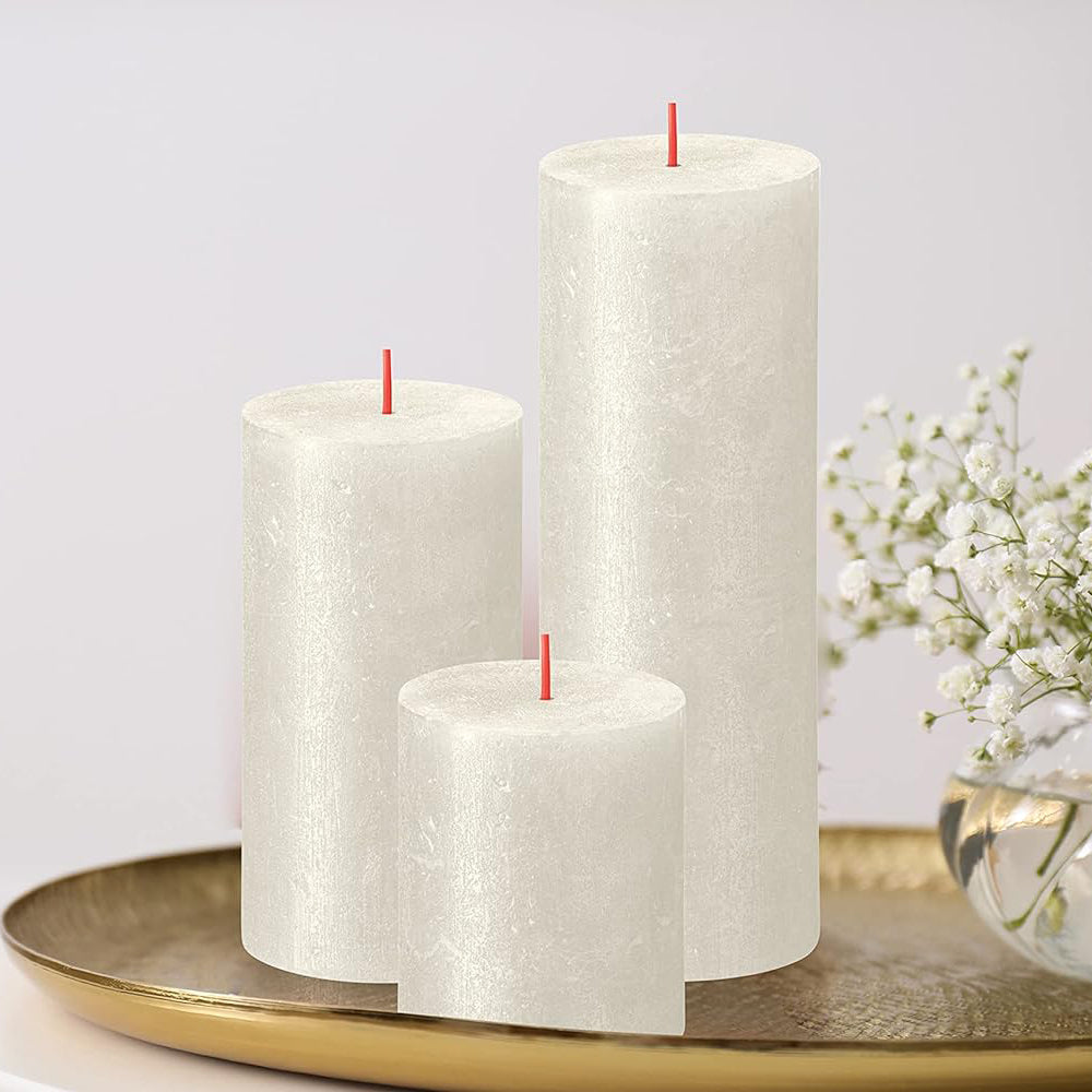Vela Pilar Shimmer 80x68mm Marfim 35h