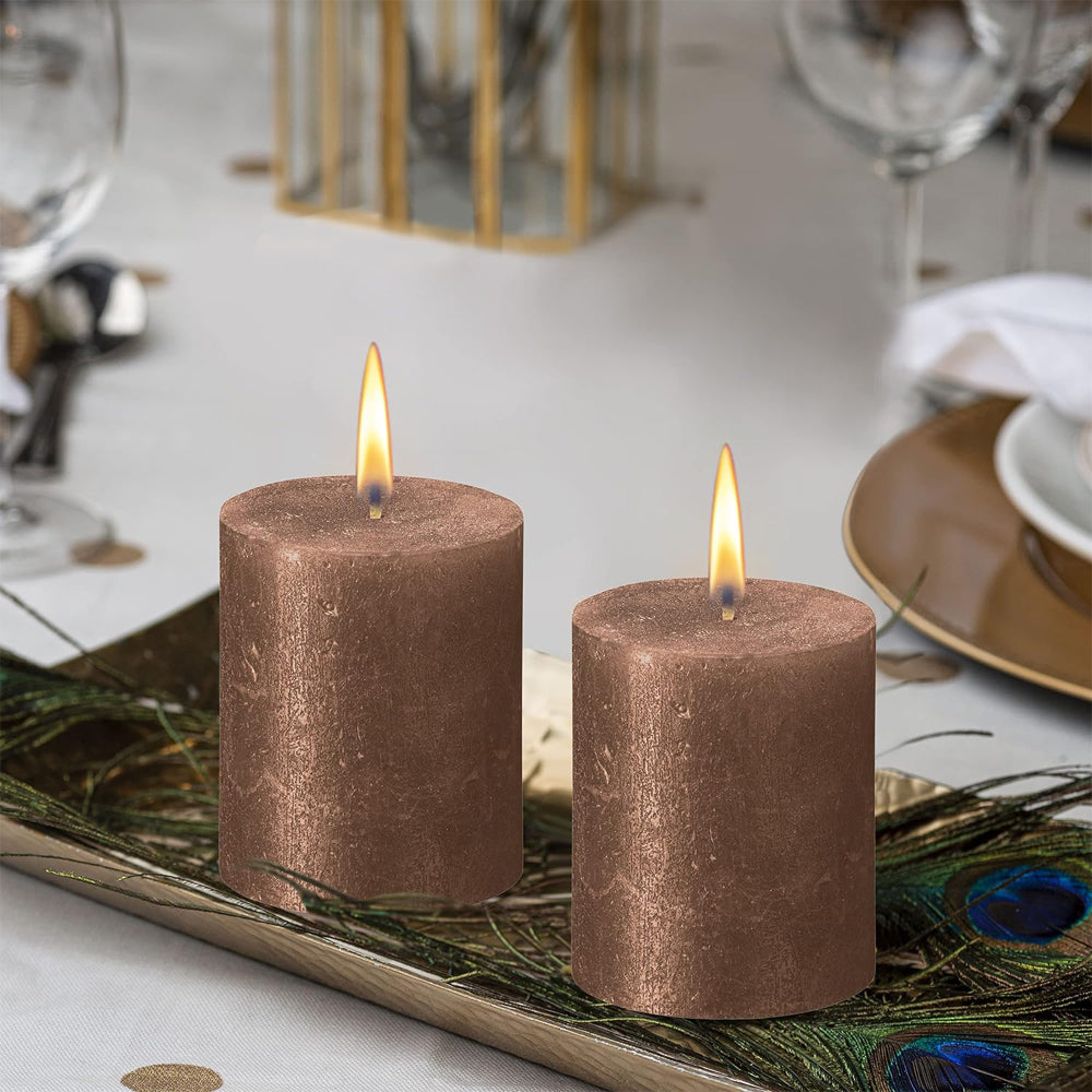 Vela Pilar Shimmer 80x68mm Cobre 35h