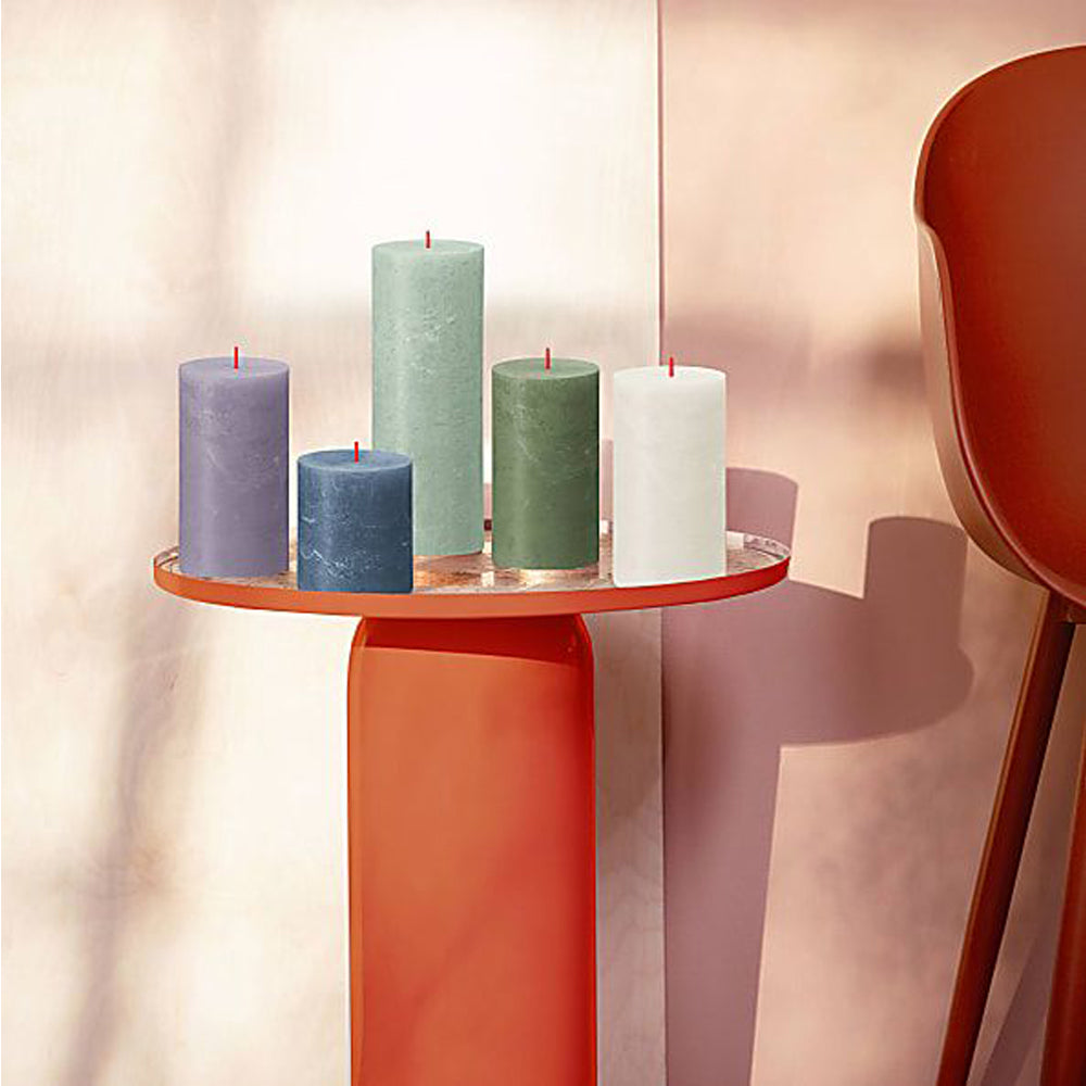 Vela Pilar Shimmer 130x68mm Azul Óxido 60h