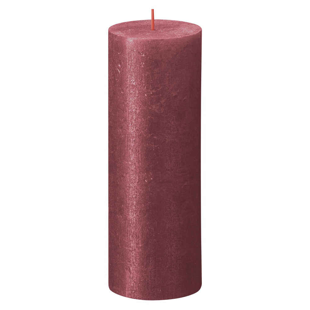 Vela Pilar Shimmer 190x68mm Vermelha 85h