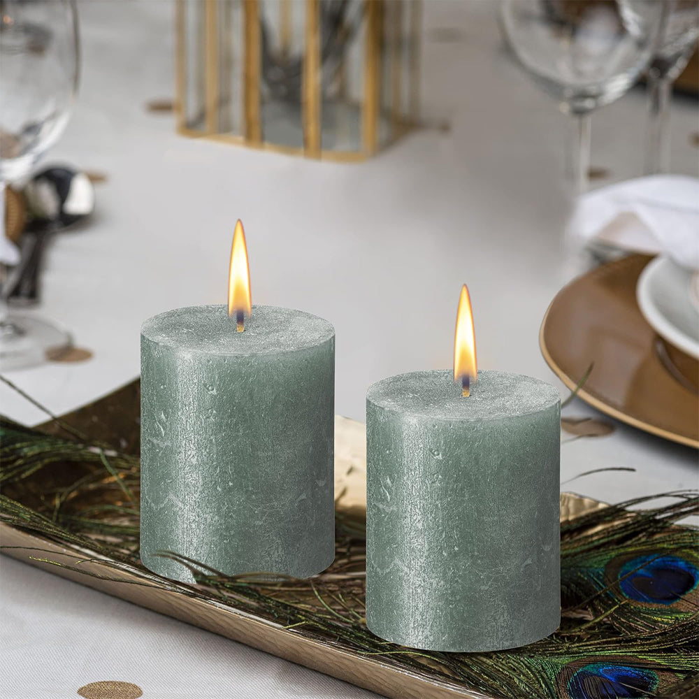 Vela Pilar Shimmer 190x68mm Azul Óxido 85h