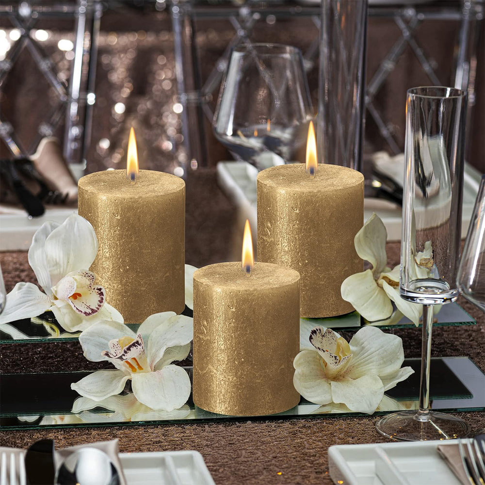 Vela Pilar Shimmer 190x68mm Dourado 85h