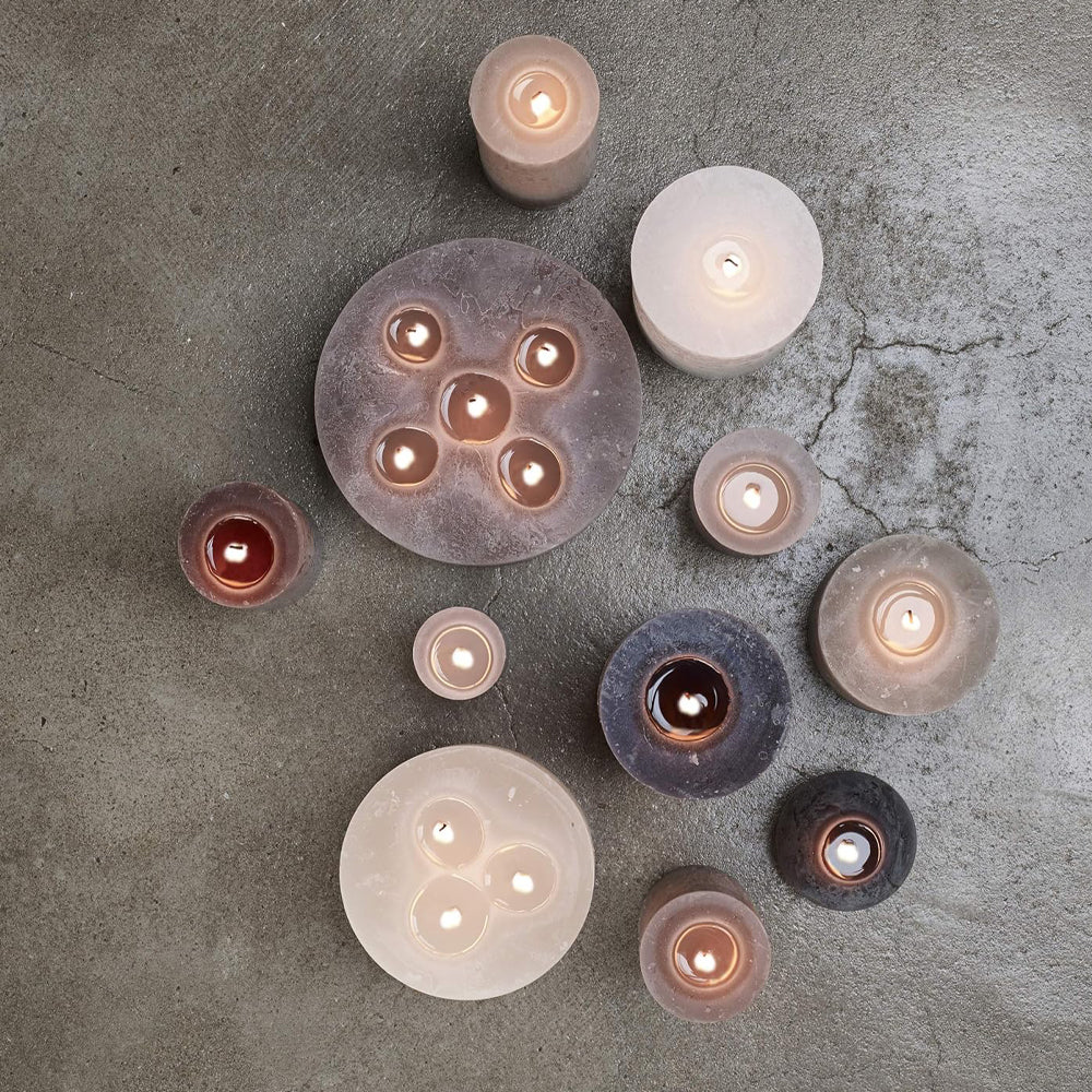 Vela Rústica 3 Pavios 90x140mm Pérola Suave 57h