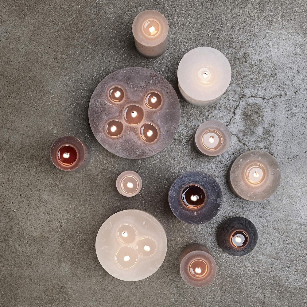 Vela Rústica 3 Pavios 90x140mm Taupe 57h