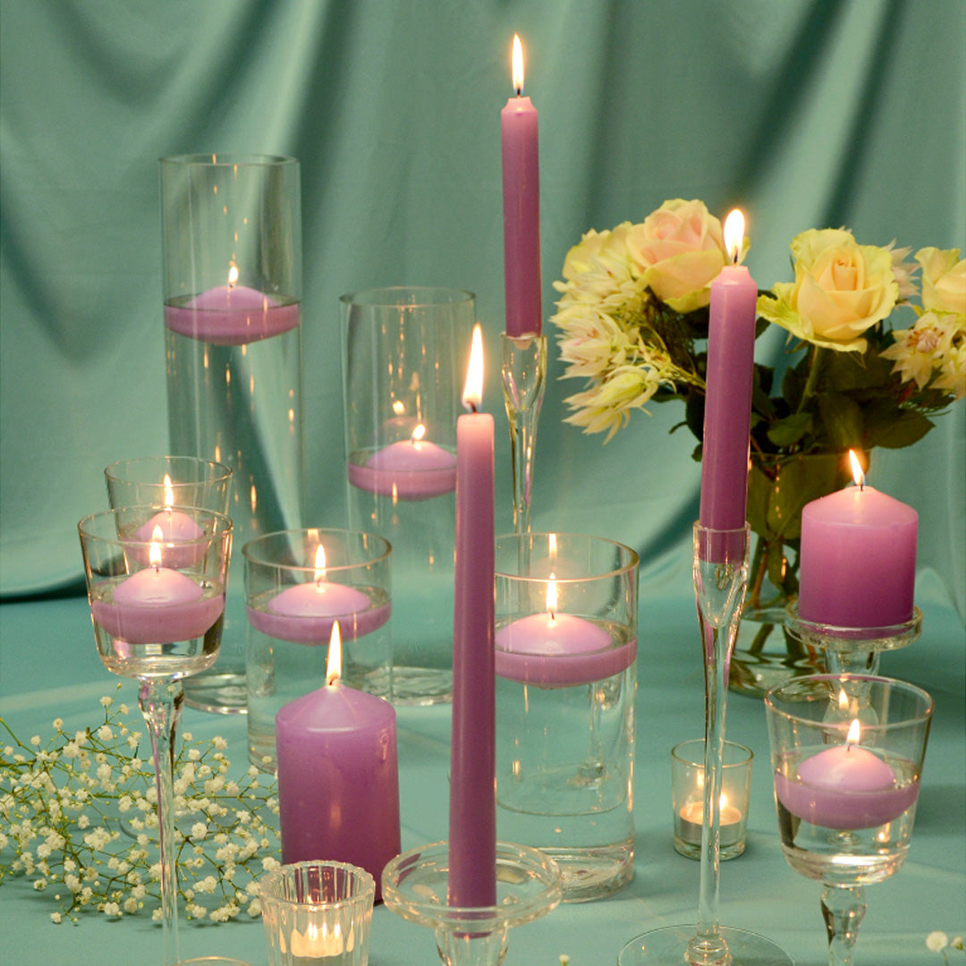 Vela Cónica Rústica 270x23mm Pack.9 Violeta 13h