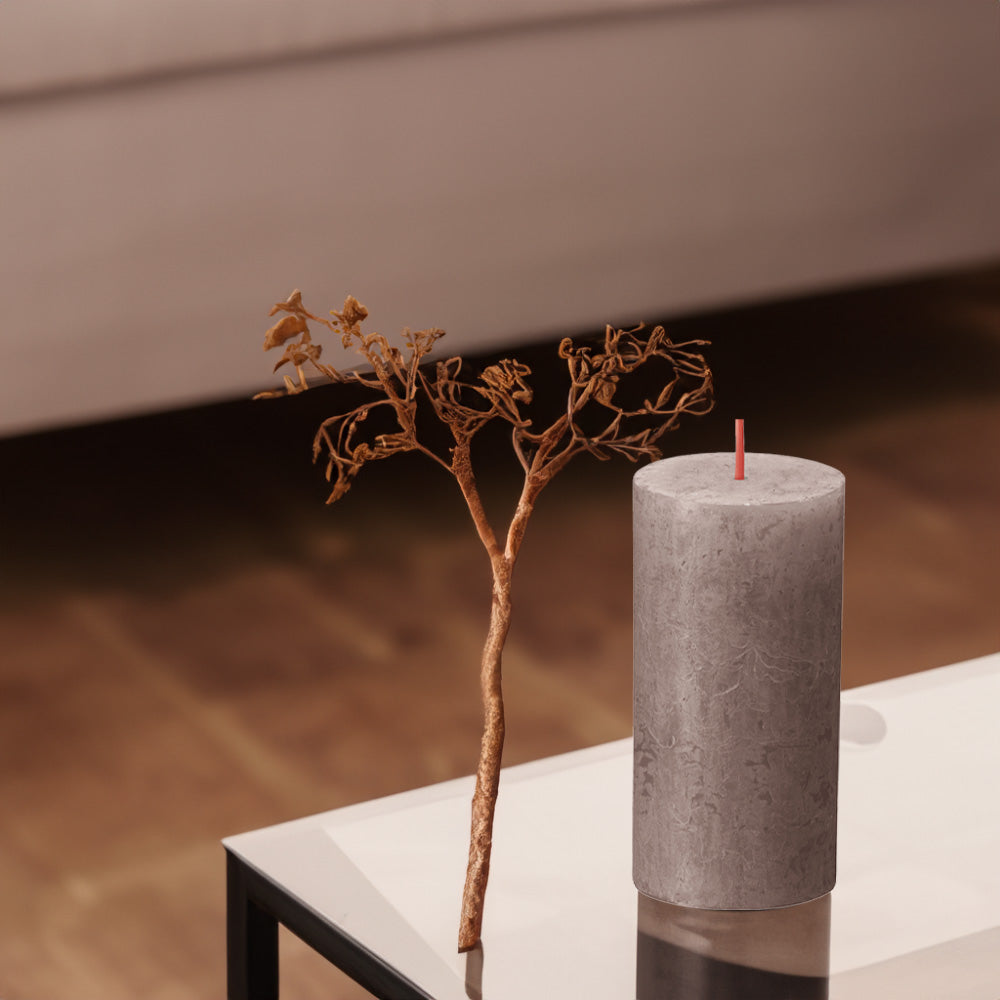 Vela Pilar Rústica 100x50mm Taupe 30h