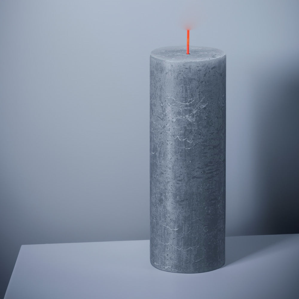 Vela Pilar Rústica 190x68mm Azul Crepúsculo 85h