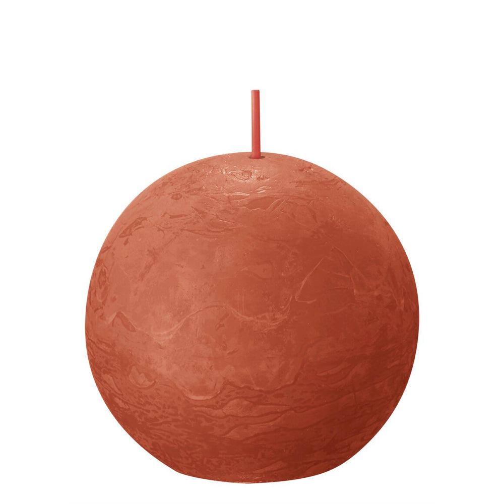 Vela Bola Rústica 76mm Laranja 25h