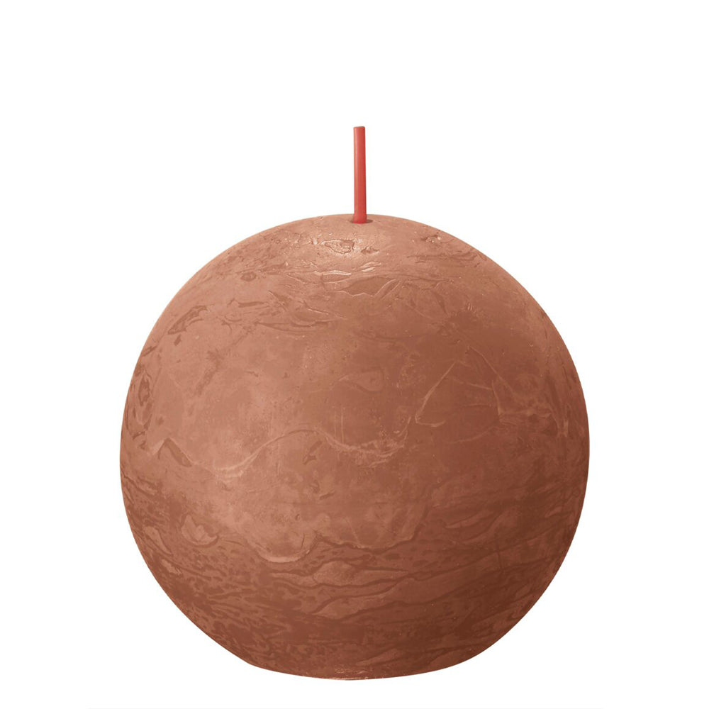 Vela Bola Rústica 76mm Rosa Ferrugem 25h