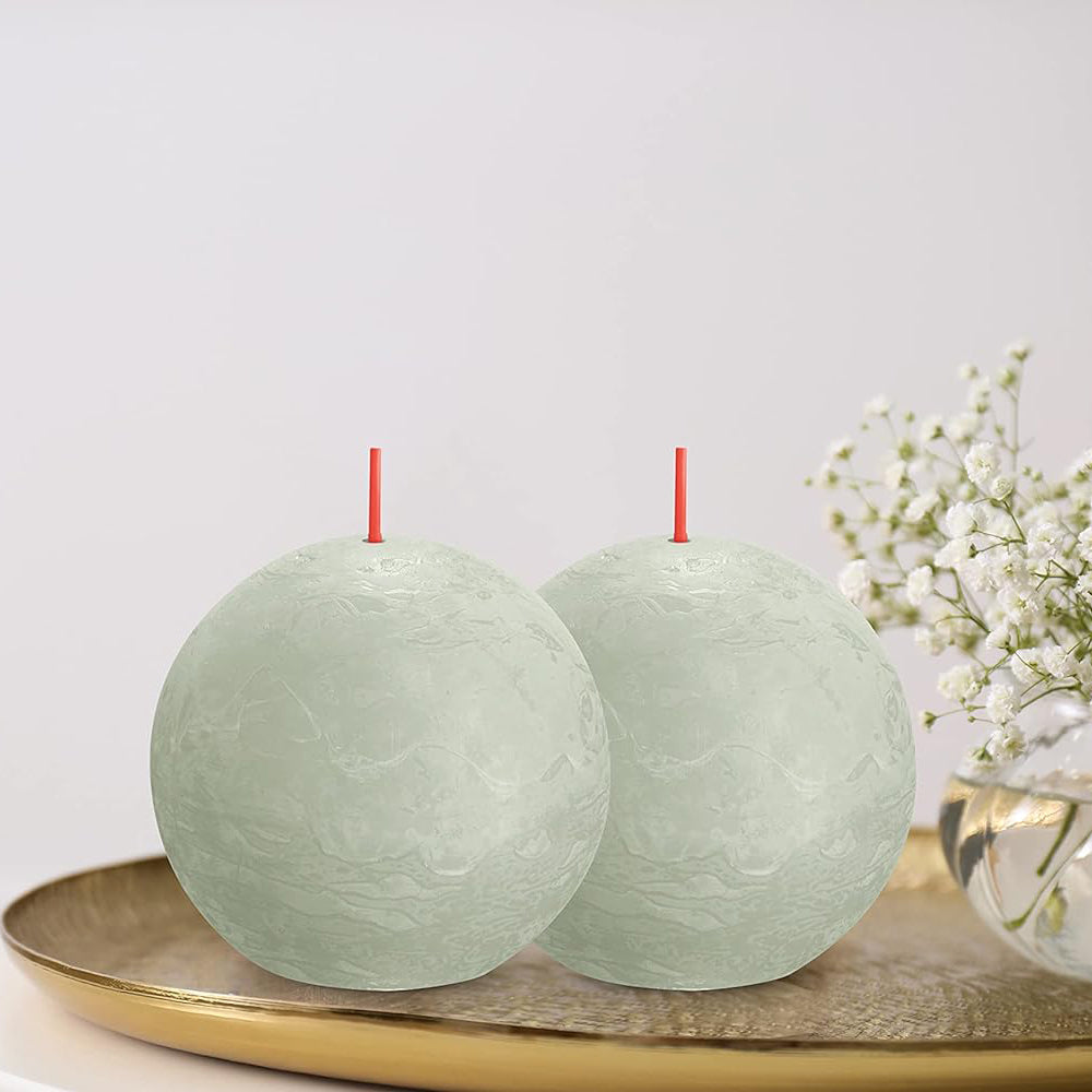 Vela Bola Rústica 76mm Verde Jade 25h
